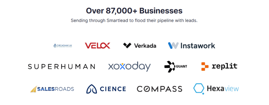 Smartlead Review: Companies Who Endorse and actively Use Smartlead