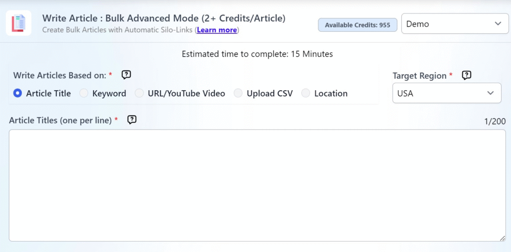 Agility Writer Review: Agility Writer - Bulk Advanced Mode