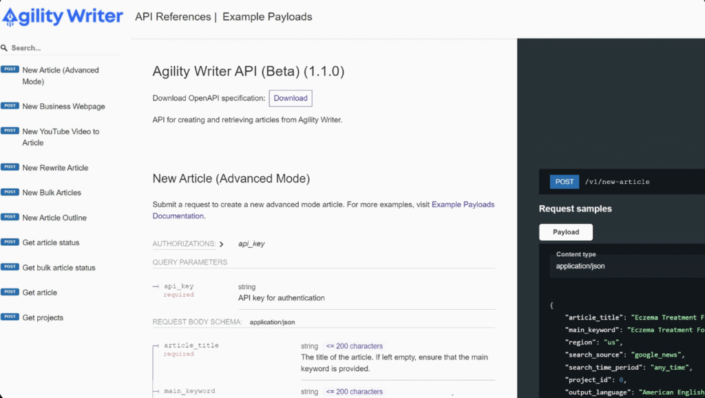 Agility Writer Review: Agility Writer - Integrations and API Features