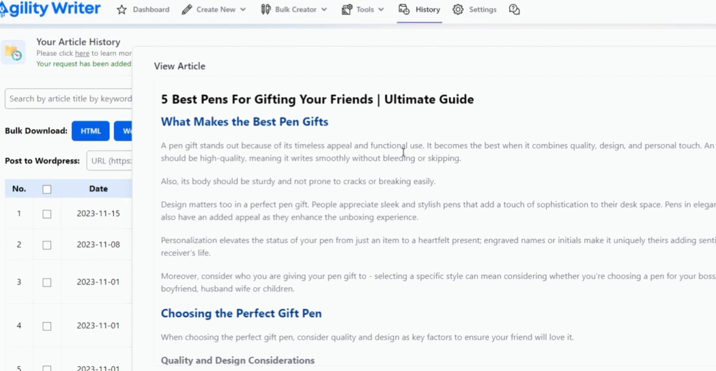 Agility Writer Review: Agility Writer - Bulk Product Descriptions
