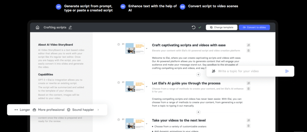 Elai.io Review: Video from prompt