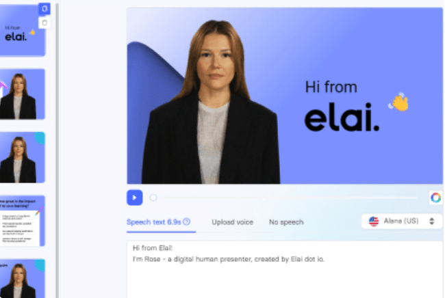 Elai.io Review: Presentation from video 2