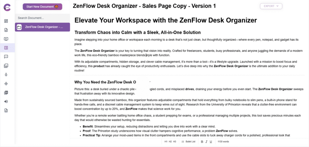 CarbonCopy.pro Review: Long-Form Content Editor in CarbonCopy.pro
