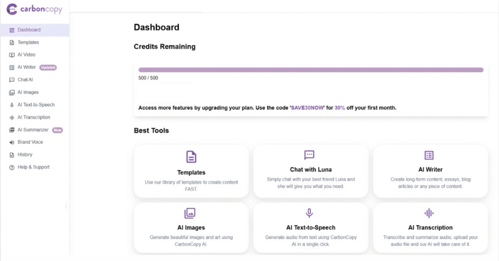 CarbonCopy.pro Review: CarbonCopy.pro User Interface
