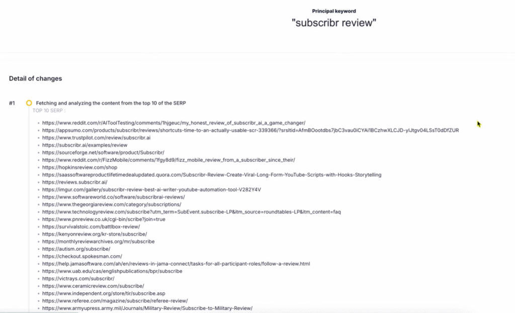 SEOPital Review: SEOPital Top Competitor Benchmarking