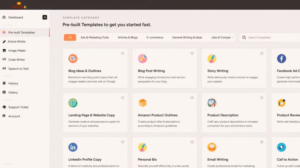 Everneed AI Review: Everneed AI pre-built Templates
