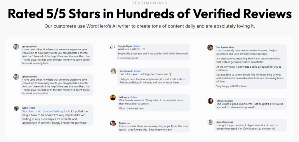 WordHero Review: WordHero Reviews 5/5 Ratings