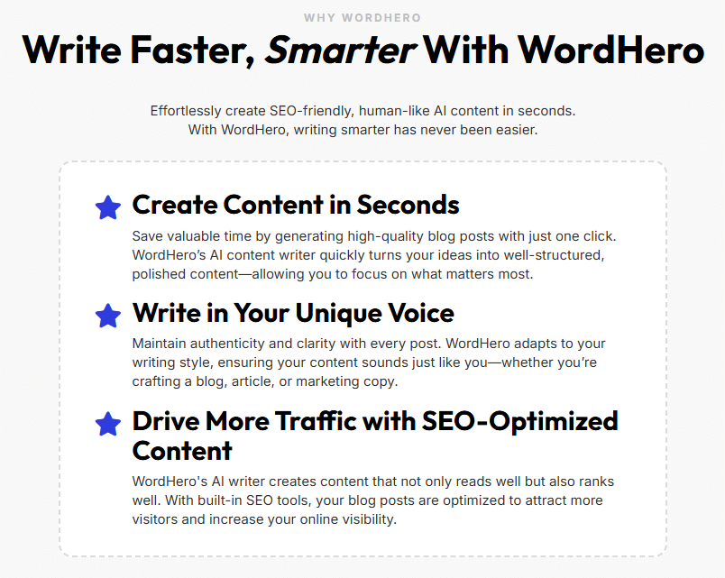 WordHero Review: Why Choose WordHero?