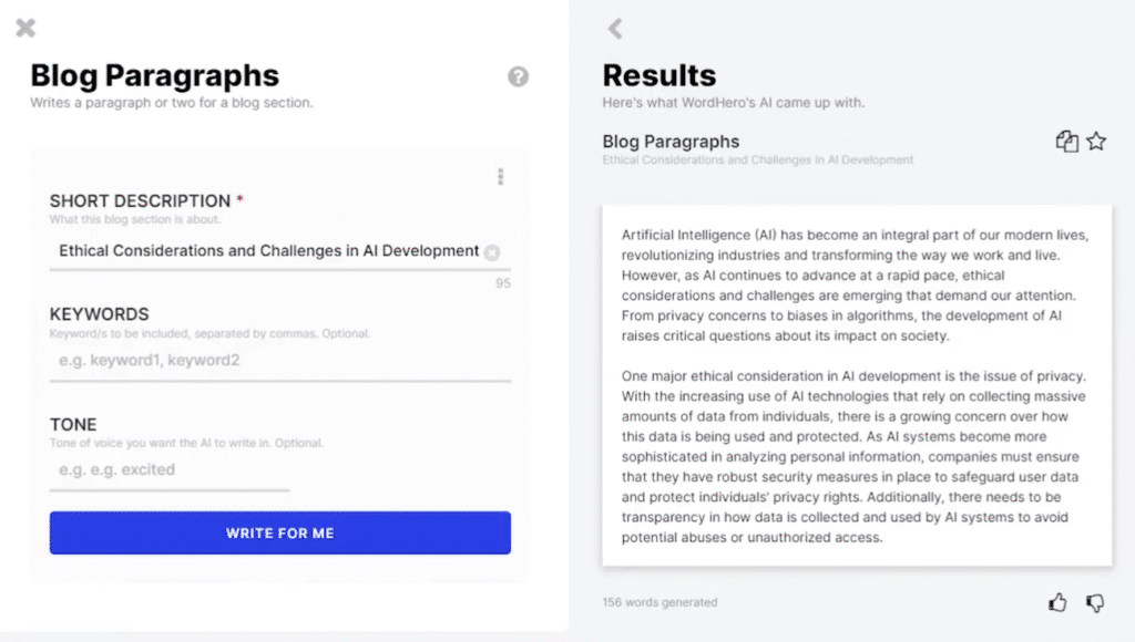 WordHero Review: Generating Content With WordHero Generator Mode