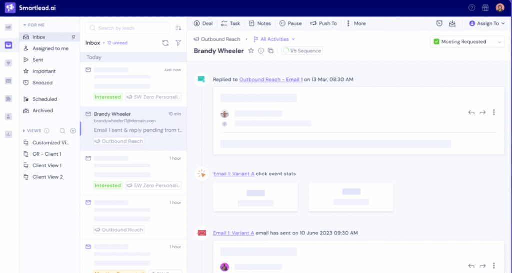 Smartlead Review: Smartlead Unified Inbox