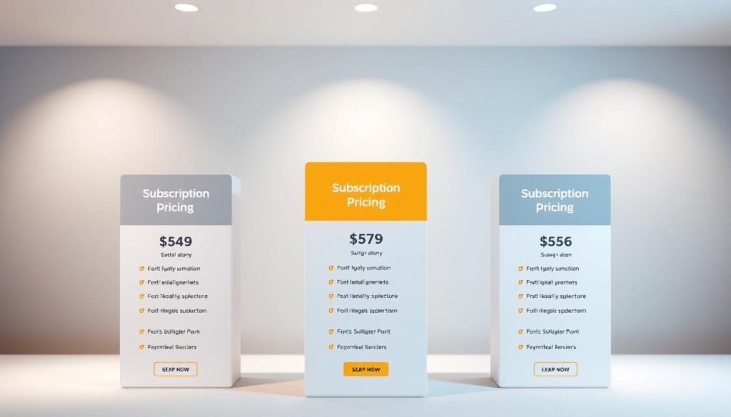 pricing and subscription plans