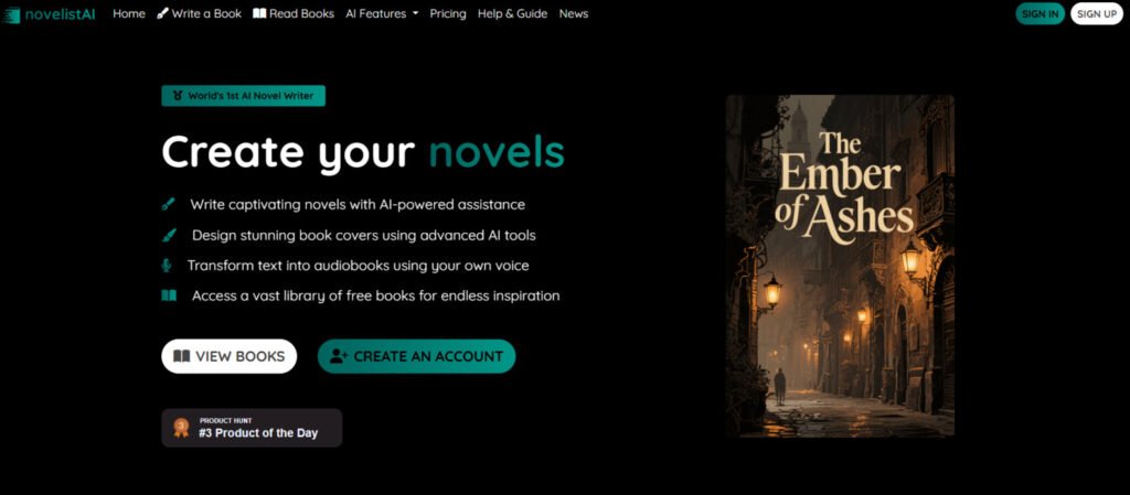 NovelistAI Review: What is NovelistAI - Book Writing & Novel Creator