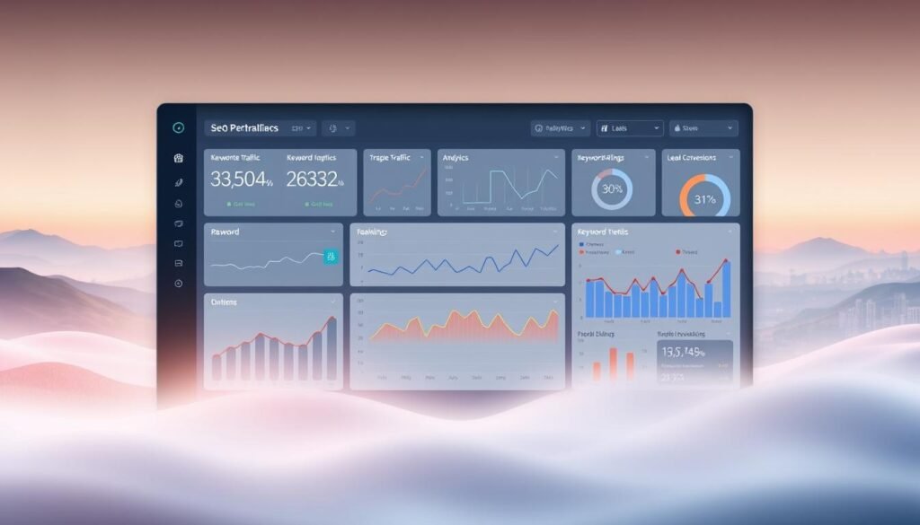 SEO case study results dashboard