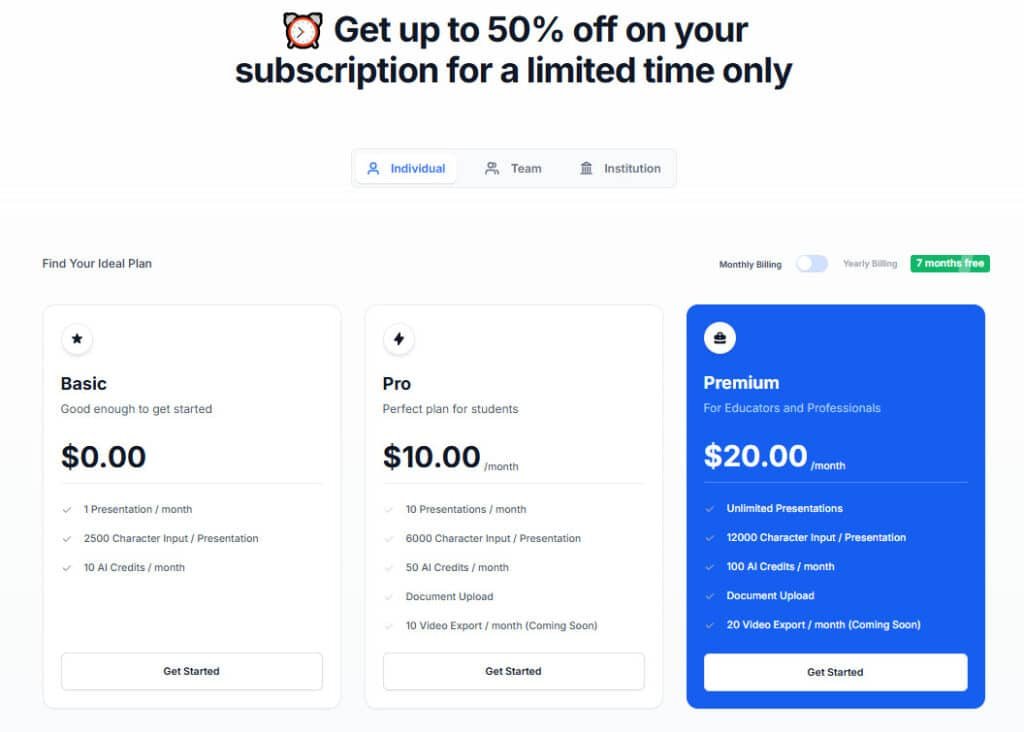 Slides AI Review: Presentation Maker Pricing Plans Slides AI Review: Presentation Maker Pricing Plans
