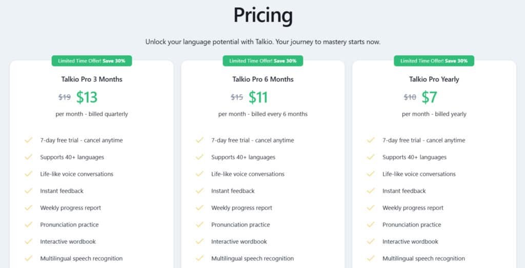Talkio AI Review - Talkio AI Pricing Plans - Learn Multilingual Language & Multilingualism Talkio AI Review - Talkio AI Pricing Plans - Learn Multilingual Language & Multilingualism