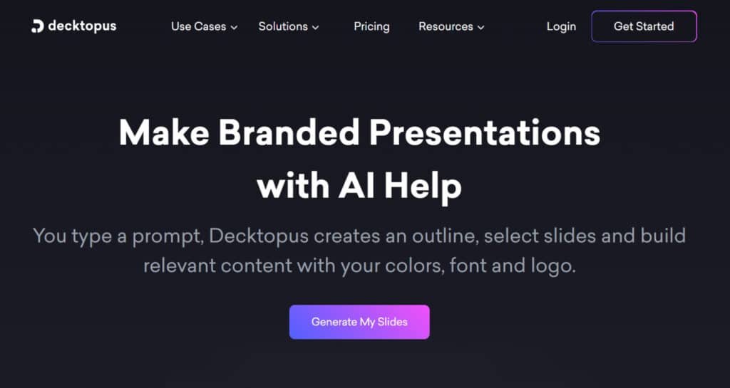 Decktopus Review: What is Decktopus - Presentation Generation, AI Presentations & Content Marketing