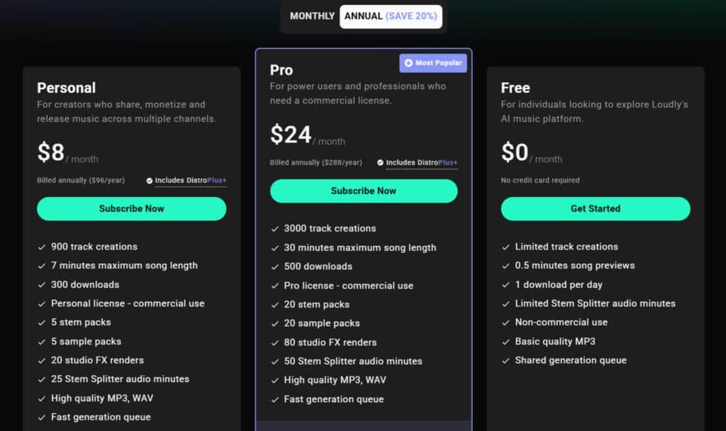 Loudly Review - Loudly Pricing Plans - AI Music Generator, AI Music Creator & AI Music Track Loudly Review - Loudly Pricing Plans - AI Music Generator, AI Music Creator & AI Music Track