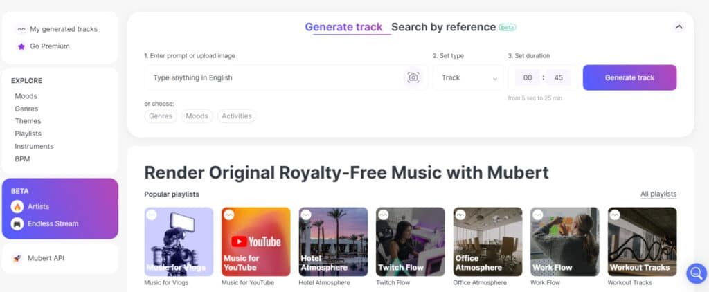 Mubert Review: What is Mubert - Music production software for content creators, Music Generation & Royalty-free music Mubert Review: What is Mubert - Music production software for content creators, Music Generation & Royalty-free music