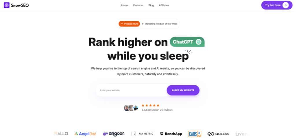 SnowSEO Review: What is SnowSEO - Search Engine Optimization, seo for ai chatbots, SEO for Chatgpt, & SEO for Chatbots