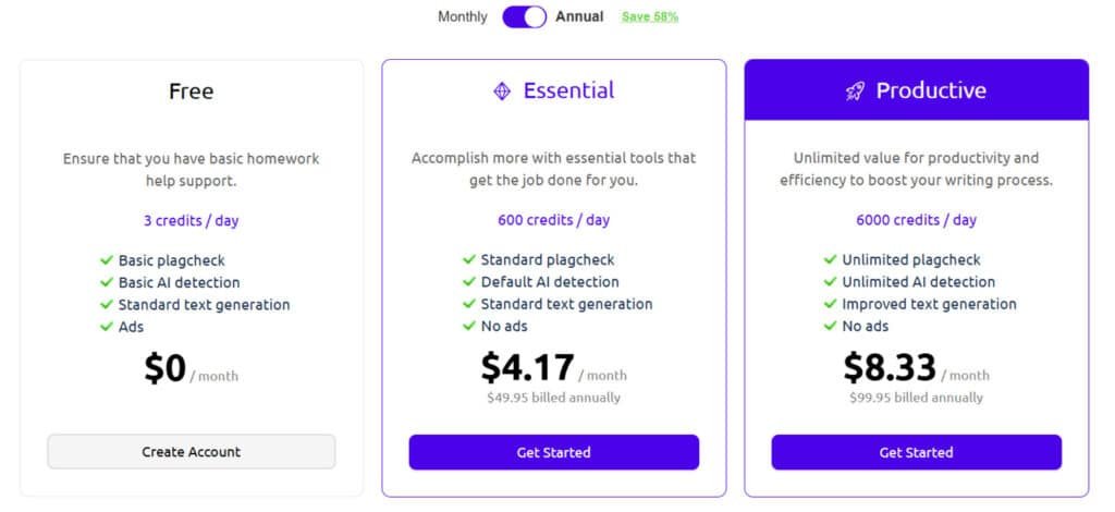 AHelp Review: AHelp Pricing Plans - AI Detection tool, AI Paraphraser, AI Writing tools & AI Tools for Homework