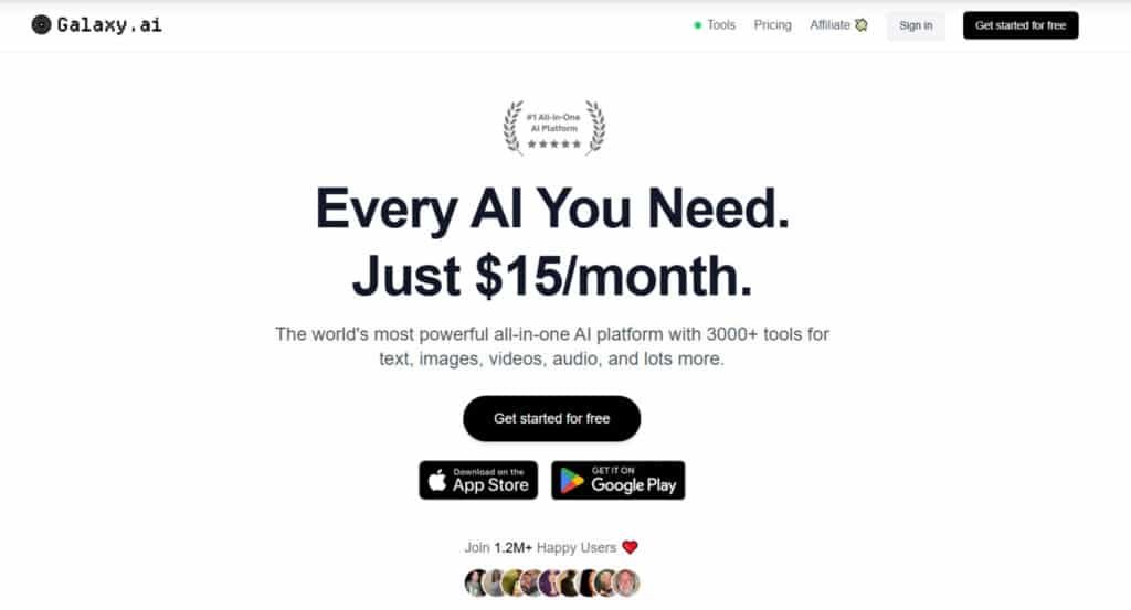 Galaxy.Ai Review: What is Galaxy.Ai - All in One AI, All in one AI tools & All in one AI models