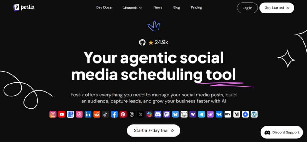 Postiz Review: What is Postiz -  AI Social media scheduling app, AI Agents for social media posting, AI Agents for social media management, AI Social media automation, AI Social media scheduler & AI Social media automation tools