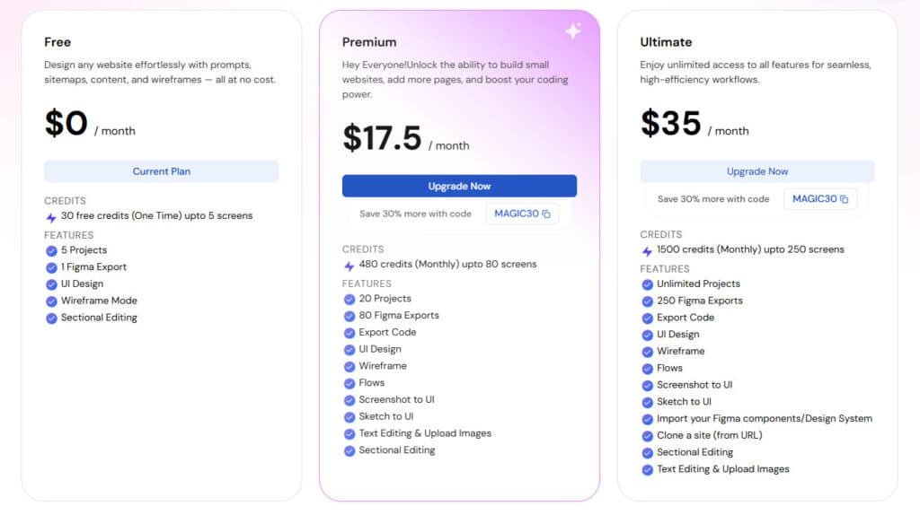 UXMagic.Ai Review: UXMagic.Ai Pricing Plans - AI UI/UX Design Generator, AI UI Generator, AI UX Design tools, AI Design generator & AI UX Design generator