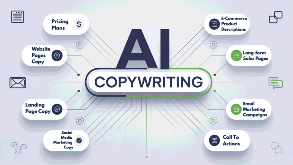 Content types possible with AI Copywriting Tools
