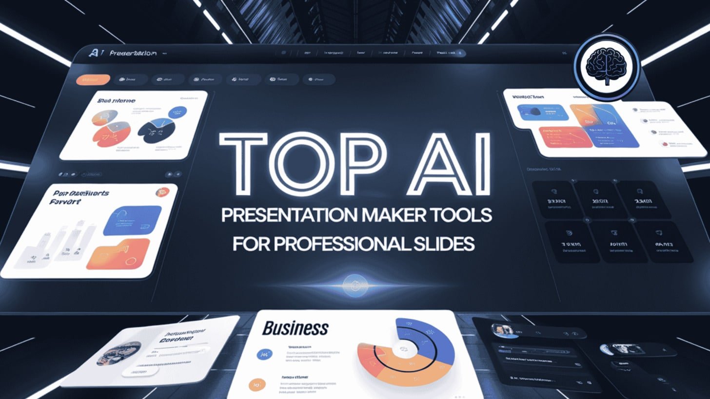 Top AI presentation maker generating slides from text prompt