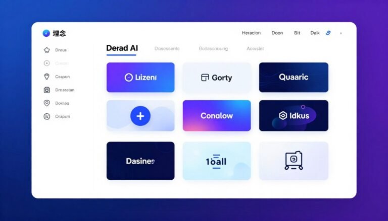 AI Website Builders interface showing automated design generation