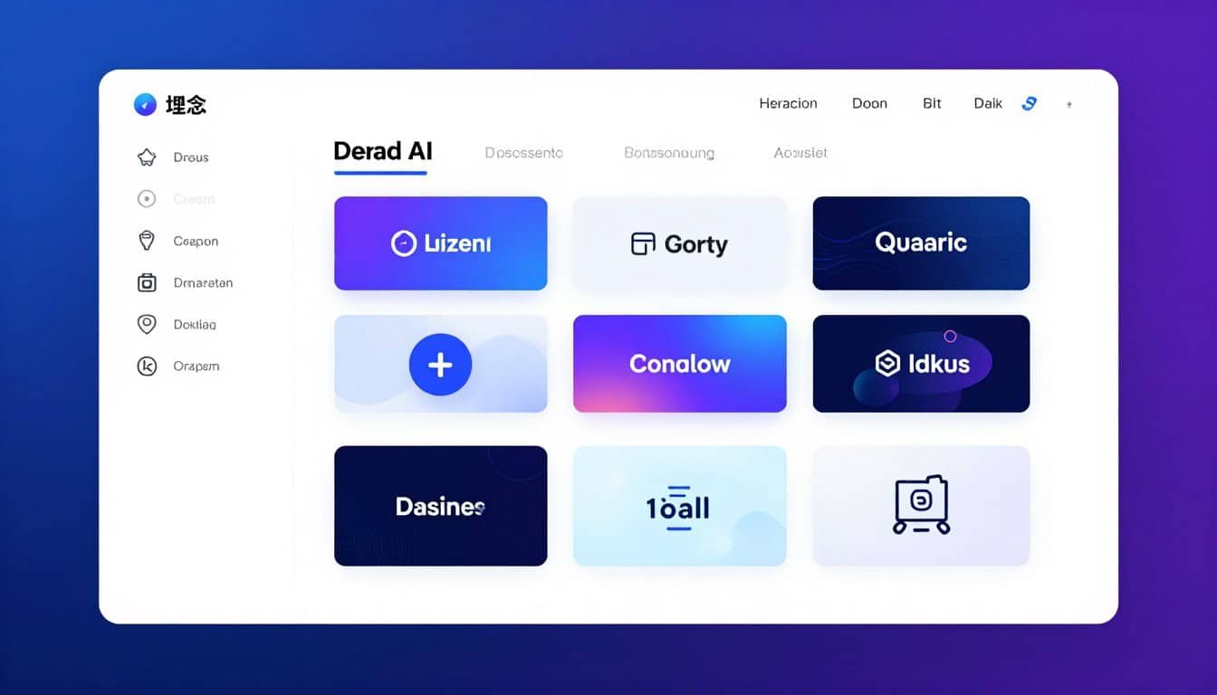 AI Website Builders interface showing automated design generation