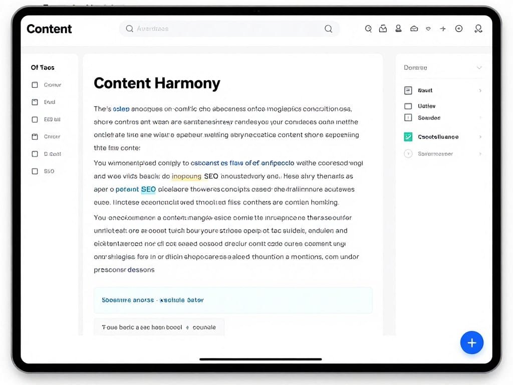 Content Harmony's AI writing assistant generating SEO-optimized content based on a brief