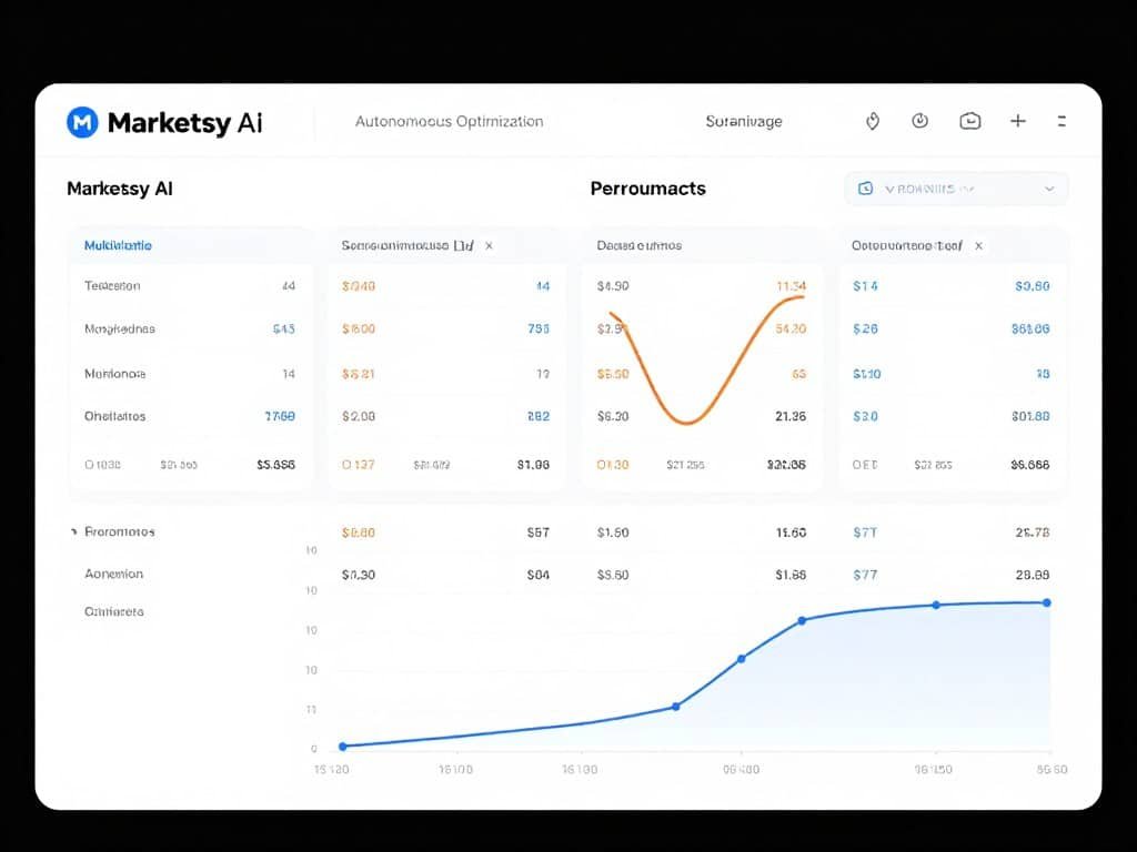 Marketsy AI's Autonomous Optimization showing multivariate testing and performance improvements