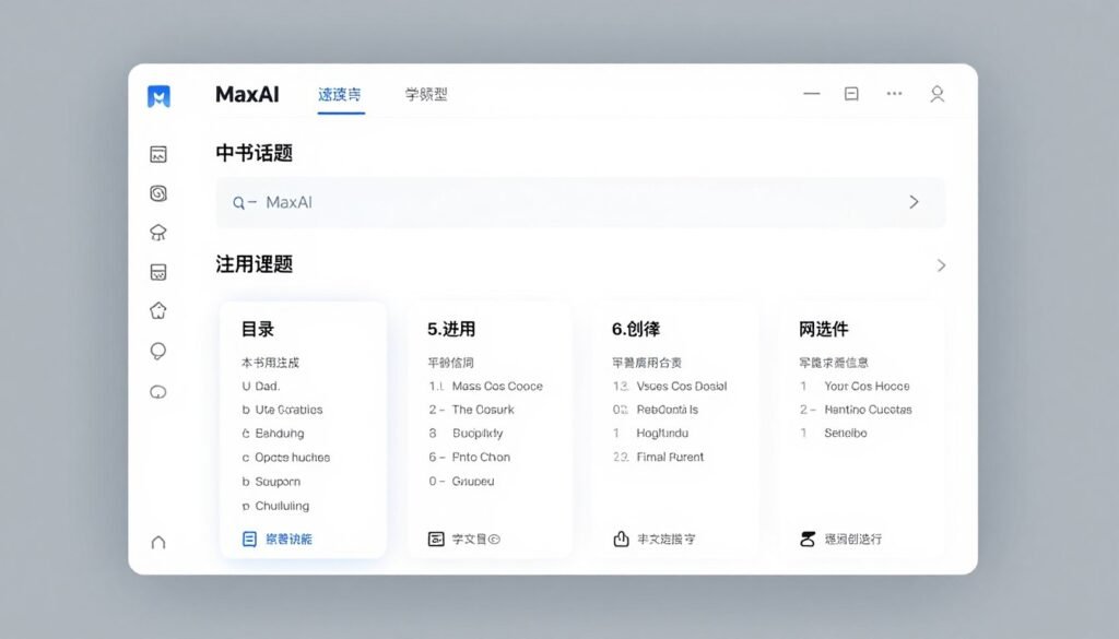 MaxAI interface showing one-click book generation process
