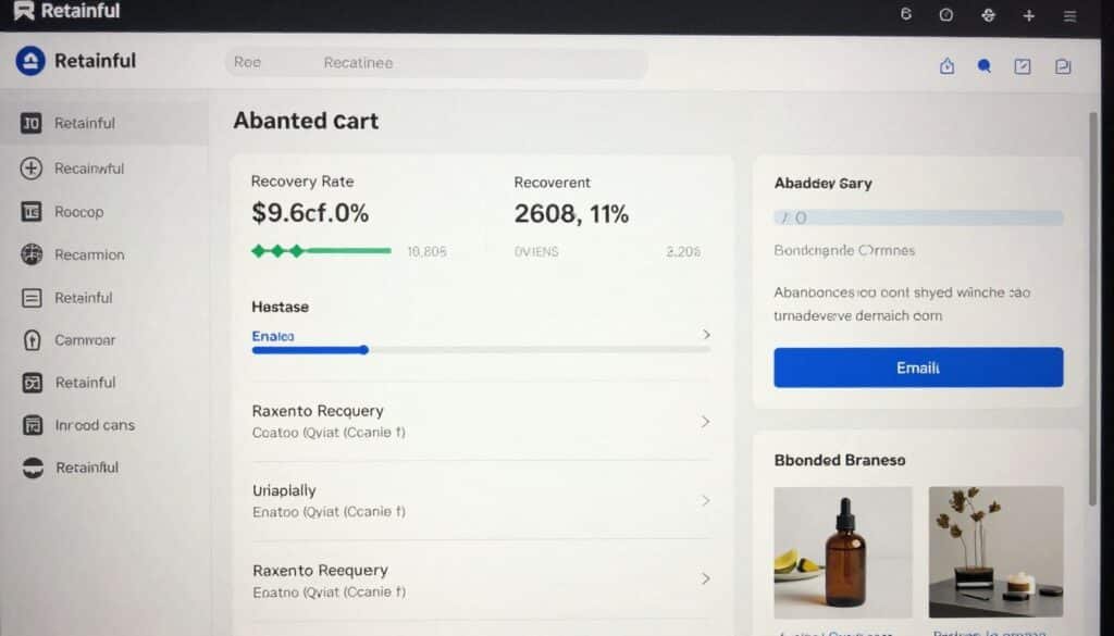 Retainful dashboard showing abandoned cart recovery campaign