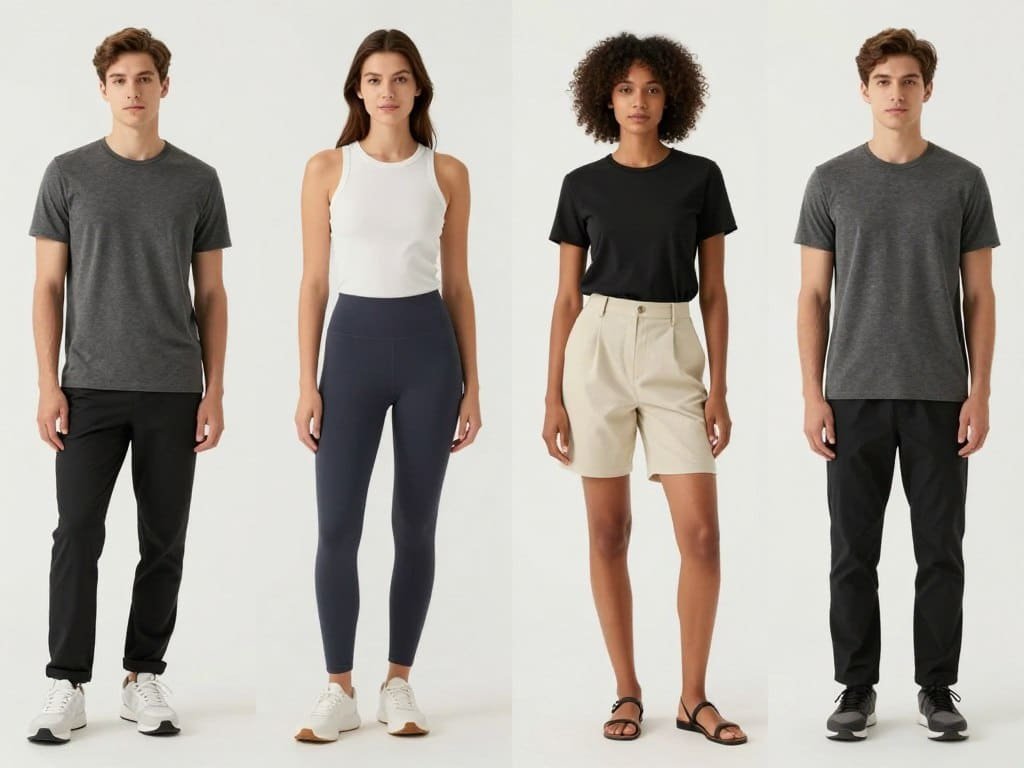 SellerPic AI fashion model examples showing diverse models wearing the same clothing item