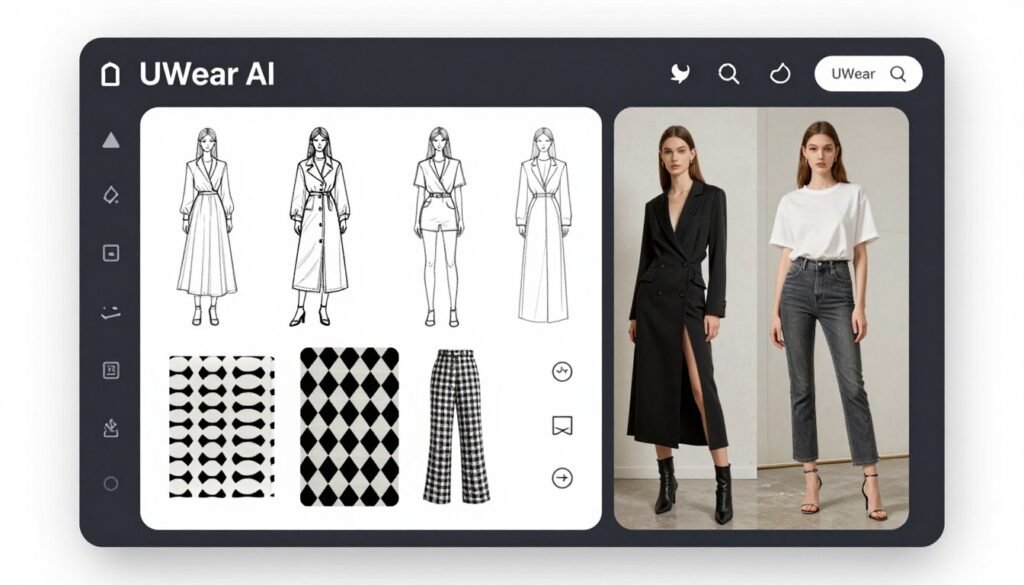 UWear AI fashion design visualization tools