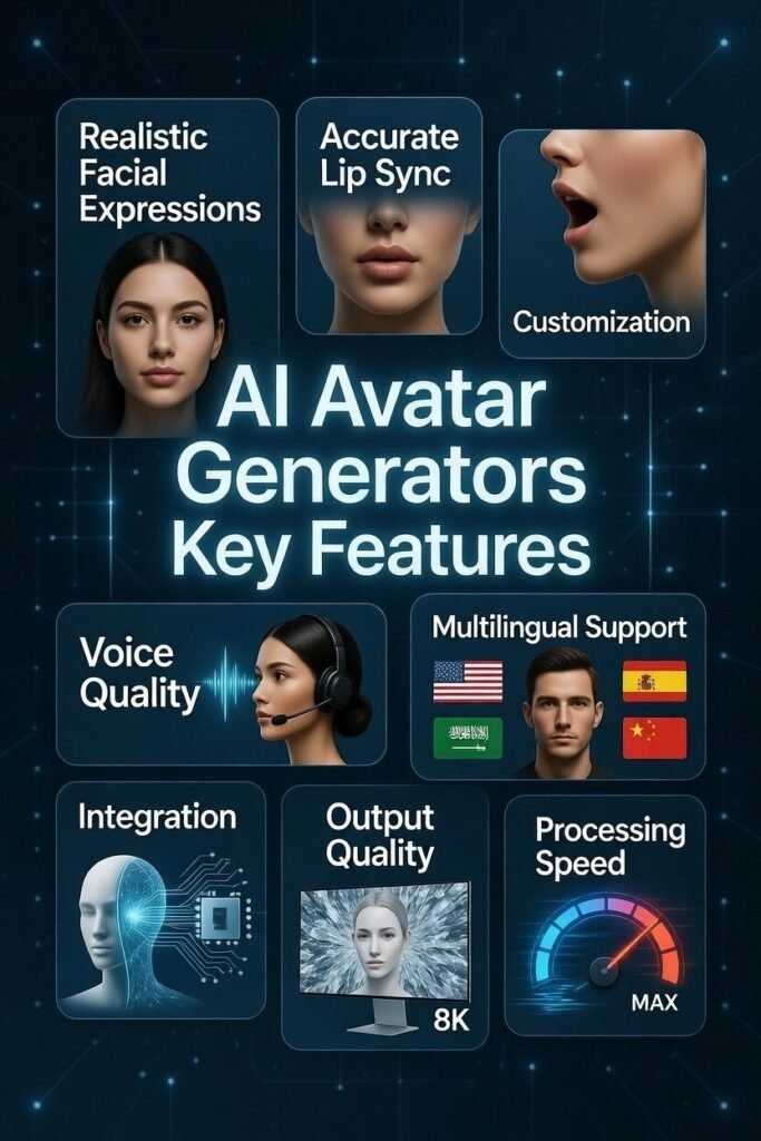 AI Avatar Generators Key Features