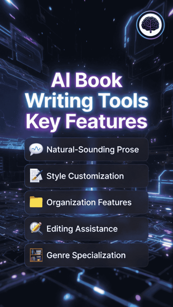 AI Book Writing Tools Key Features