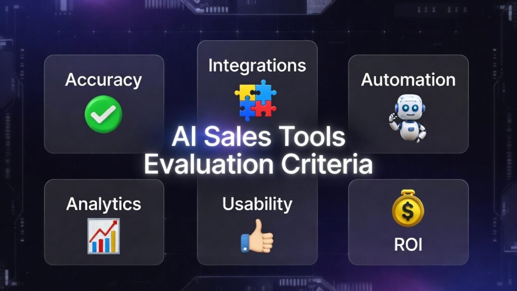AI Sales Tools Evaluation criteria