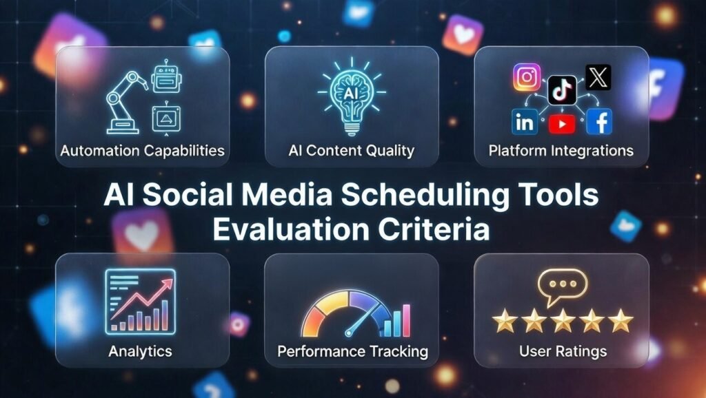 AI Social Media Scheduling Tools Evaluation Criteria