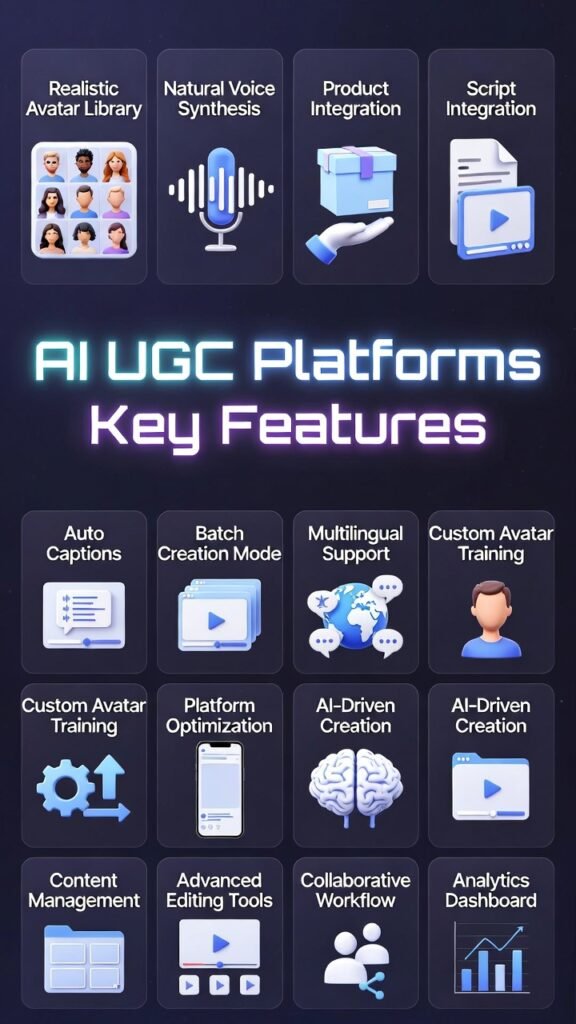 AI UGC Platforms Key Features