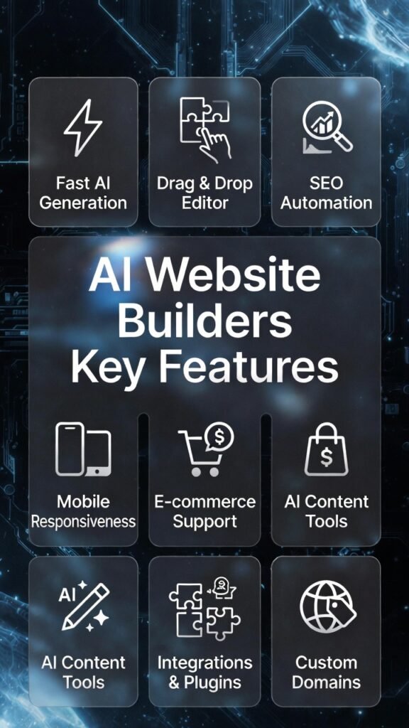 AI Website Builders Key Features