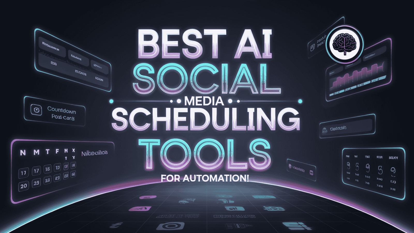 Best AI Social Media Scheduling Tools Blog Cover