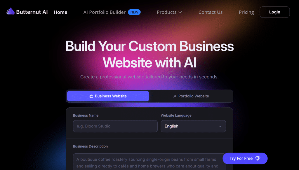 Butternut AI - AI Website Builders - 3