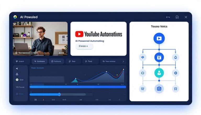 AI YouTube Automation Tools dashboard showing video creation workflow