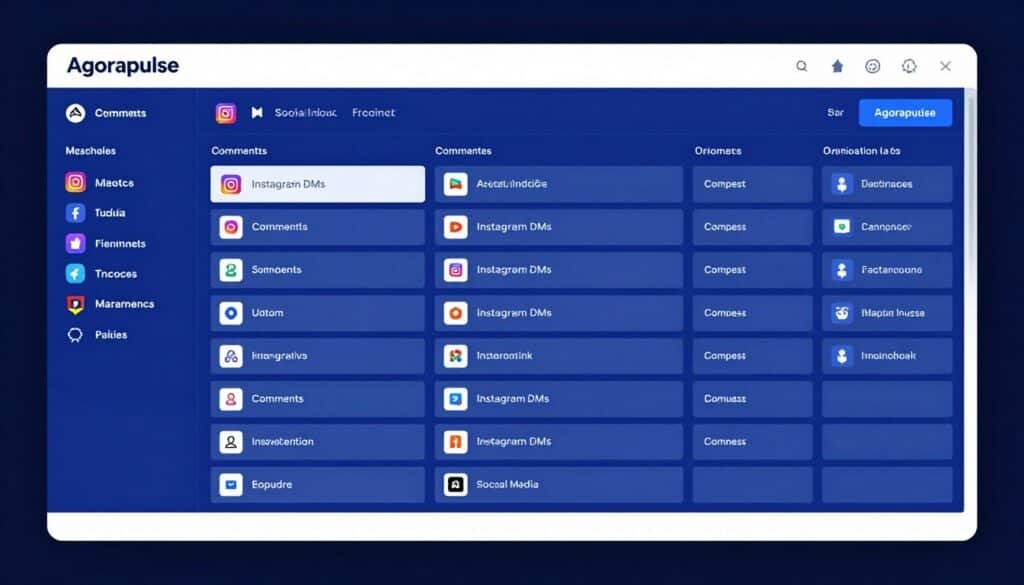 Agorapulse unified social inbox managing Instagram messages and comments