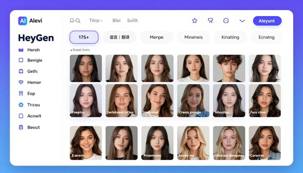 HeyGen showing 175+ language translation and avatar cloning features