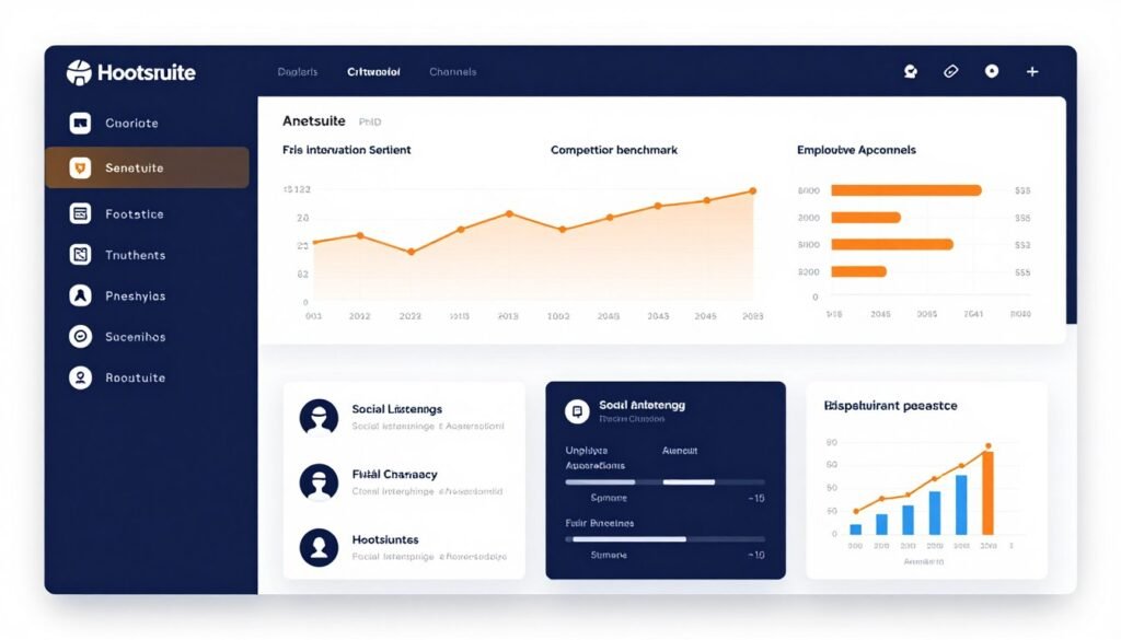 Hootsuite enterprise dashboard with social listening analytics Hootsuite enterprise dashboard with social listening analytics