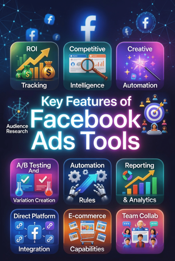 Key features of Facebook Ads Tools